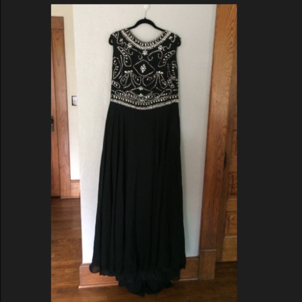 Black Formal Beaded Dress